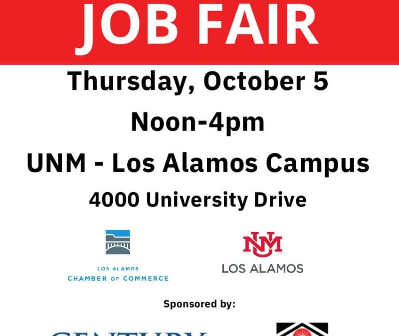 Los Alamos Fall Job Fair Is Set For Thursday Afternoon at UNM-LA